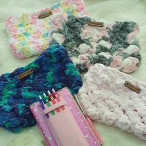 Handmade Crochet Cozie/Pouch for Hobonichi Weeks
